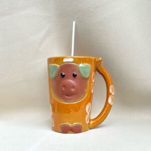 Handmade Pig Mug Candle